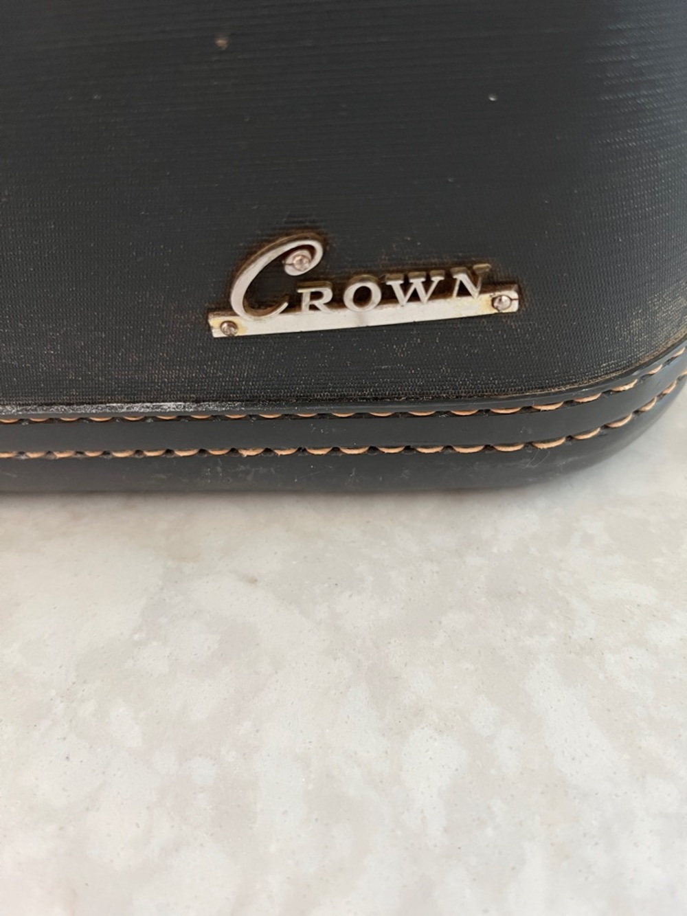 RARE vintage La Parisienne by Crown luggage Train make up case 1940-1950’s - Picture 2 of 13